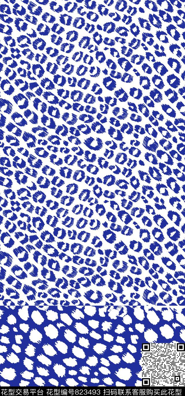 豹纹动物纹传统印花华亿平台下载（图片编号: 823493） - 瓦栏（Walan）
