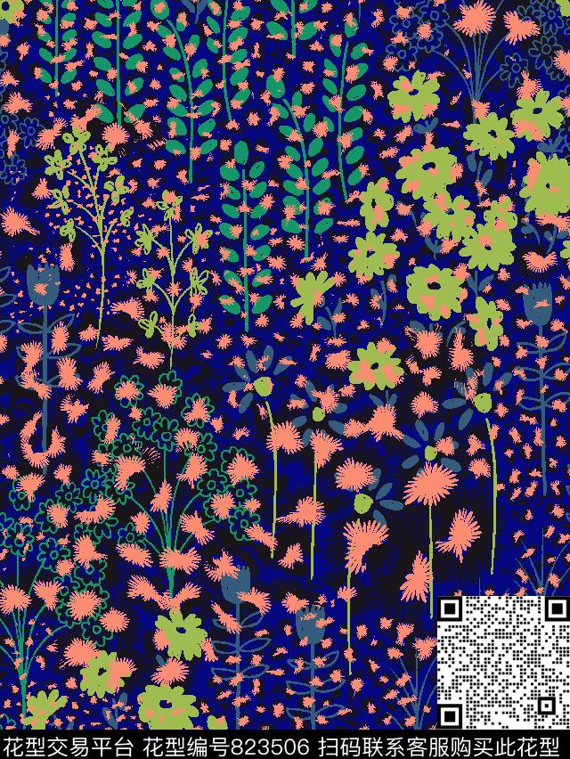 休闲几何抽象传统印花华亿平台下载（图片编号: 823506） - 瓦栏（Walan）