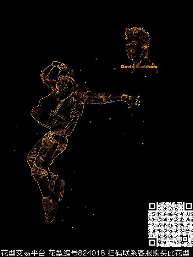 欧式时尚人物数码印花华亿平台下载（图片编号: 824018） - 瓦栏（Walan）