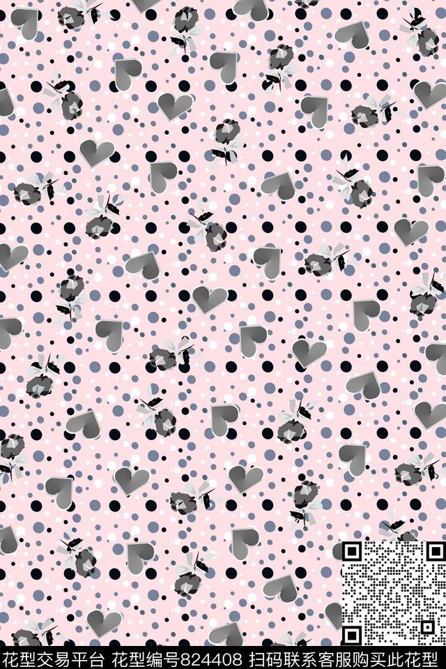 睡衣女装圆点传统印花华亿平台下载（图片编号: 824408） - 瓦栏（Walan）