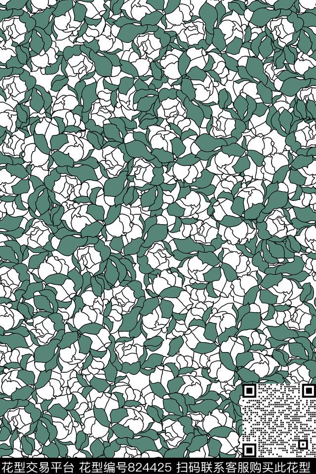 小碎花花朵花卉传统印花华亿平台下载（图片编号: 824425） - 瓦栏（Walan）