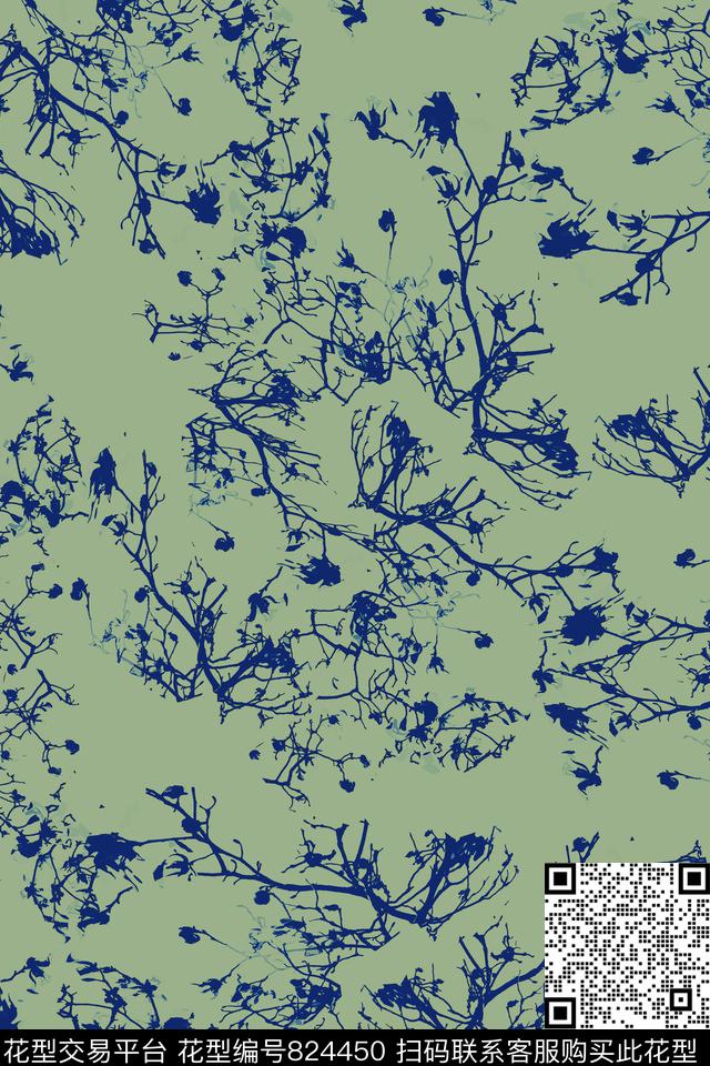 小碎花花朵花卉数码印花华亿平台下载（图片编号: 824450） - 瓦栏（Walan）