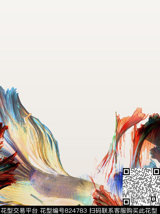 水彩肌理渐变数码印花华亿平台下载（图片编号: 824783） - 瓦栏（Walan）