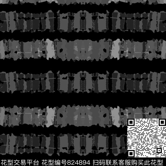 男装时尚横条传统印花华亿平台下载（图片编号: 824894） - 瓦栏（Walan）