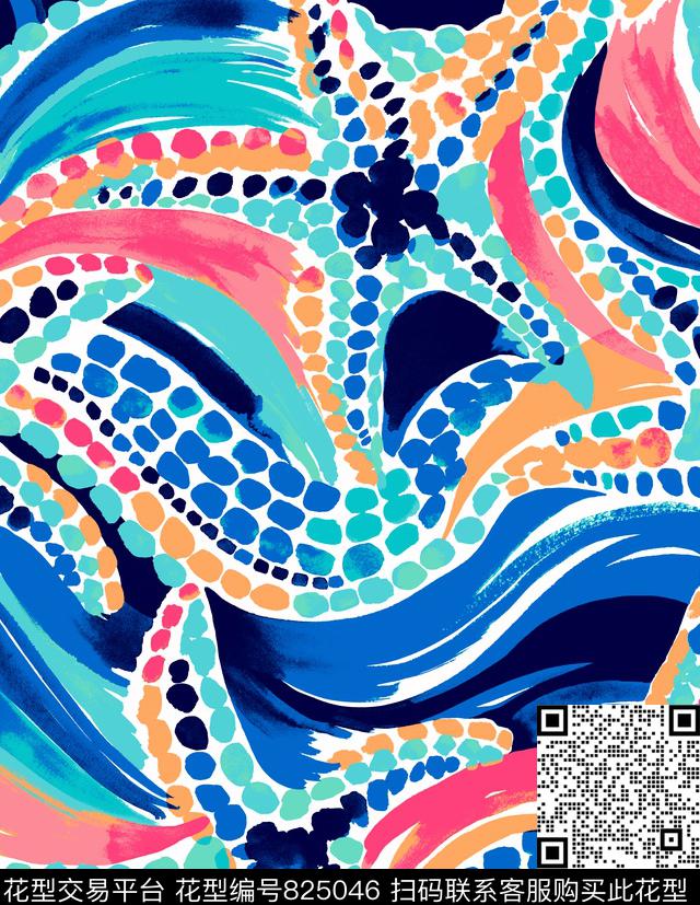 油墨笔刷笔触传统印花华亿平台下载（图片编号: 825046） - 瓦栏（Walan）