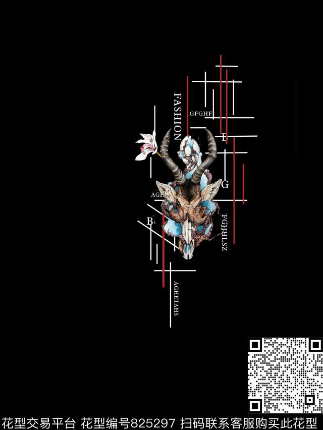 动物欧式时尚数码印花华亿平台下载（图片编号: 825297） - 瓦栏（Walan）