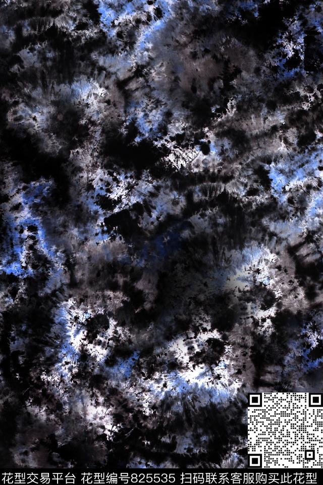 抽象满版散花男装传统印花华亿平台下载（图片编号: 825535） - 瓦栏（Walan）