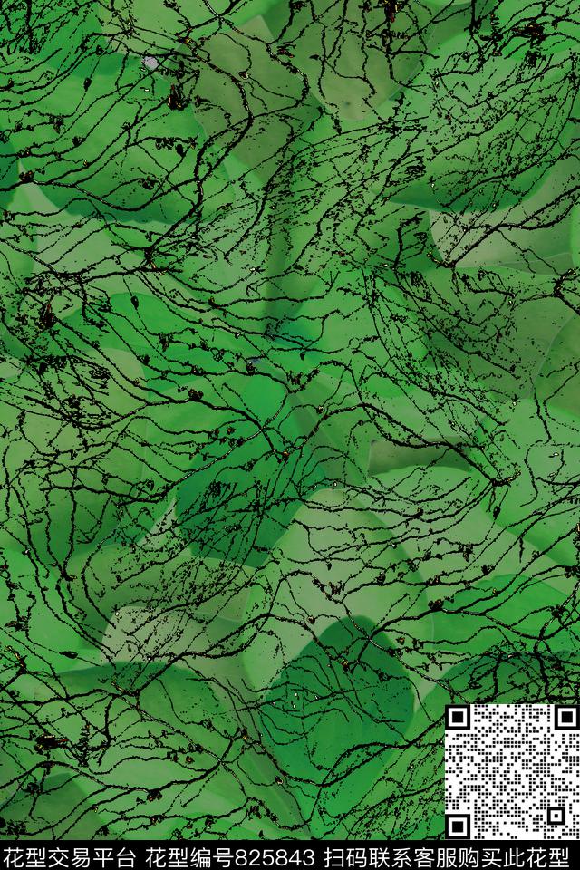花朵藤枝肌理数码印花华亿平台下载（图片编号: 825843） - 瓦栏（Walan）