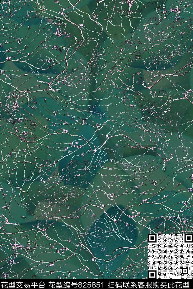 花朵藤枝肌理数码印花华亿平台下载（图片编号: 825851） - 瓦栏（Walan）