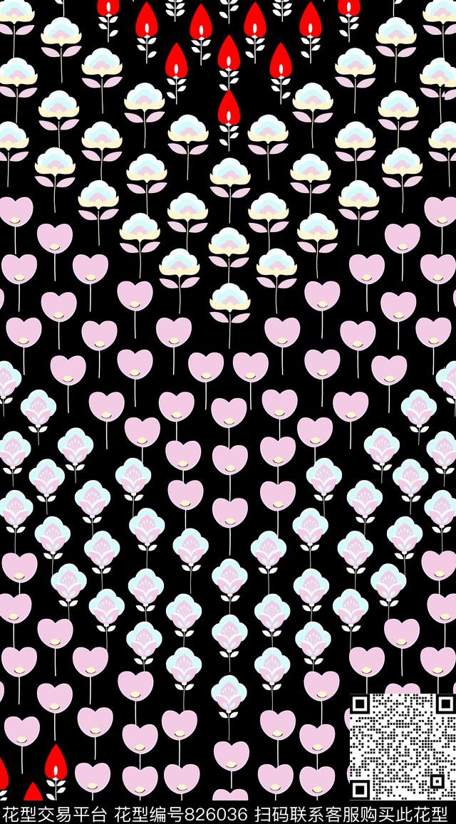 小碎花花朵花卉传统印花华亿平台下载（图片编号: 826036） - 瓦栏（Walan）