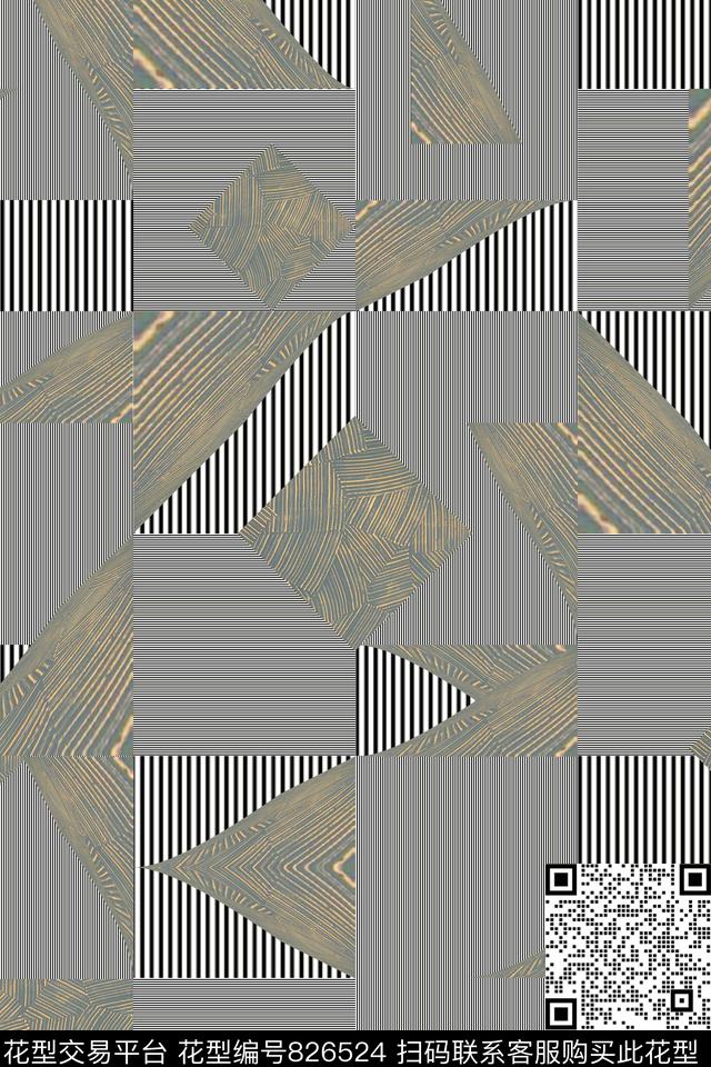 细条纹条纹肌理数码印花华亿平台下载（图片编号: 826524） - 瓦栏（Walan）
