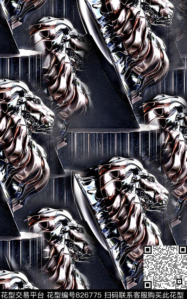 抽象手绘几何字母数码印花时尚潮流男装T恤卫衣印花欧美大牌潮流复古刺绣绣花民族风男装夹克外套印花数码印花华亿平台下载（图片编号: 826775） - 瓦栏（Walan）