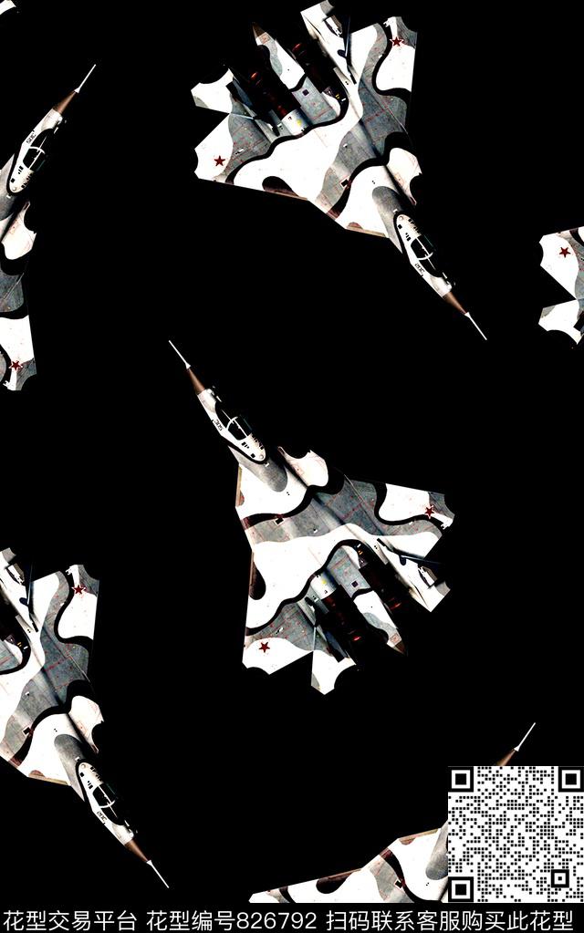 迷彩飞机印花欧美复古大牌男装夹克外套衬衫T恤满版印花纹理印花数码印花华亿平台下载（图片编号: 826792） - 瓦栏（Walan）