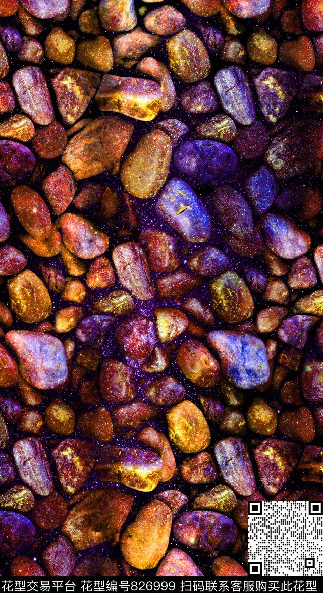石頭星空炫彩数码印花华亿平台下载（图片编号: 826999） - 瓦栏（Walan）