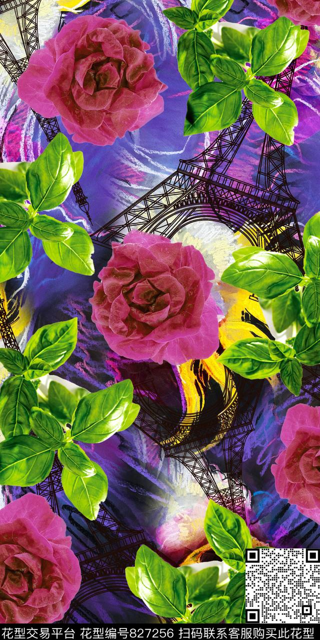 小碎花乱花大花数码印花华亿平台下载（图片编号: 827256） - 瓦栏（Walan）