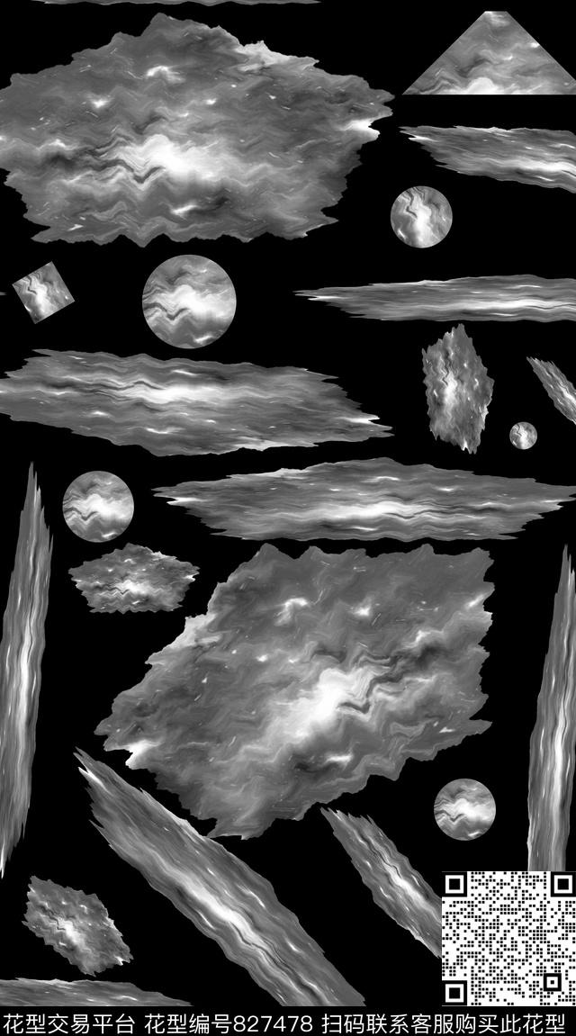 几何创意服装面料创意图案设计数码印花华亿平台下载（图片编号: 827478） - 瓦栏（Walan）