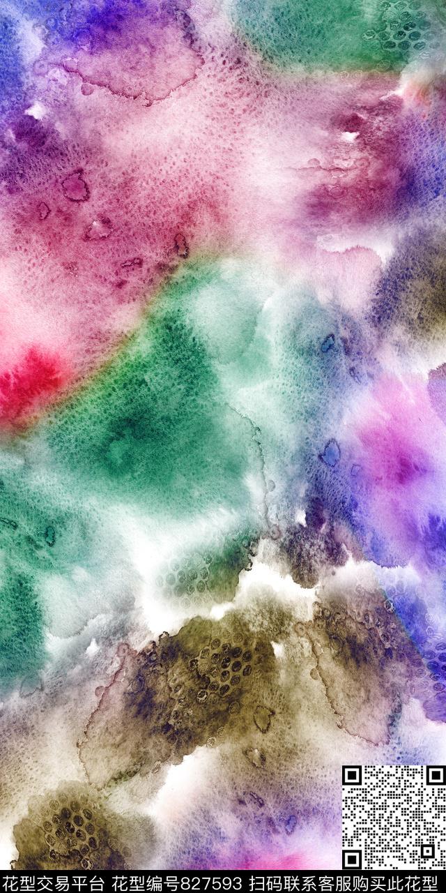 抽象几何纹理数码印花华亿平台下载（图片编号: 827593） - 瓦栏（Walan）