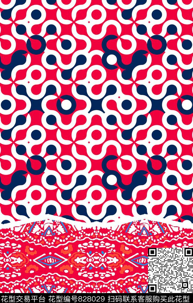 定位民族风几何传统印花华亿平台下载（图片编号: 828029） - 瓦栏（Walan）