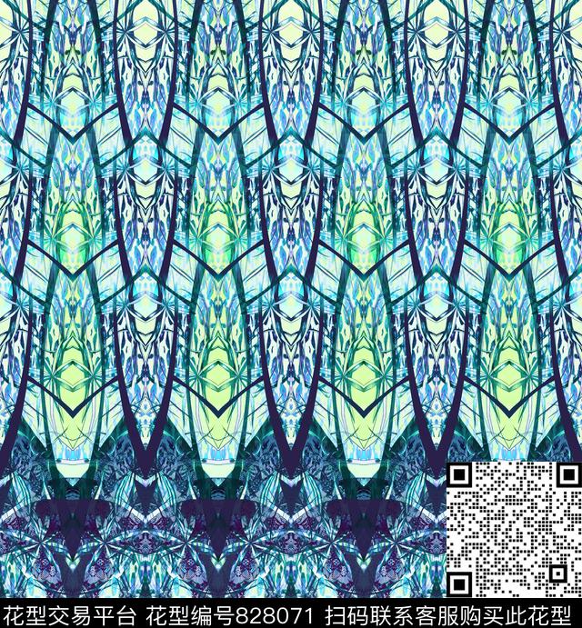 彩繪玻璃鏡射宮廷数码印花华亿平台下载（图片编号: 828071） - 瓦栏（Walan）