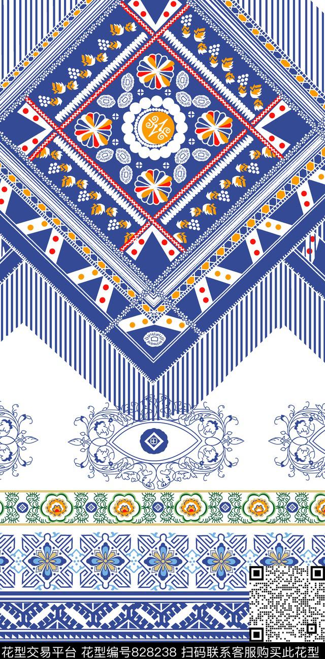 民族风中国风少女衣裙系列传统印花华亿平台下载（图片编号: 828238） - 瓦栏（Walan）