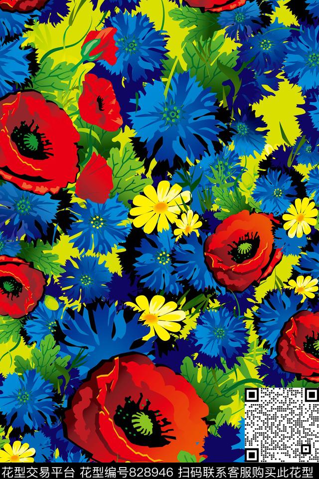 趣味纹理线条数码印花华亿平台下载（图片编号: 828946） - 瓦栏（Walan）