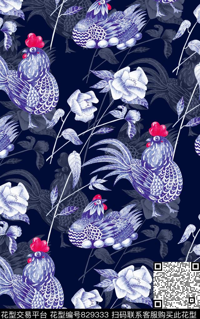 抽象手绘水彩画几何纹理3D花卉数码印花时尚潮流女装裙子玫瑰花旗袍树叶印花春夏清爽雪纺真丝棉丝巾布料泳装印花数码印花华亿平台下载（图片编号: 829333） - 瓦栏（Walan）