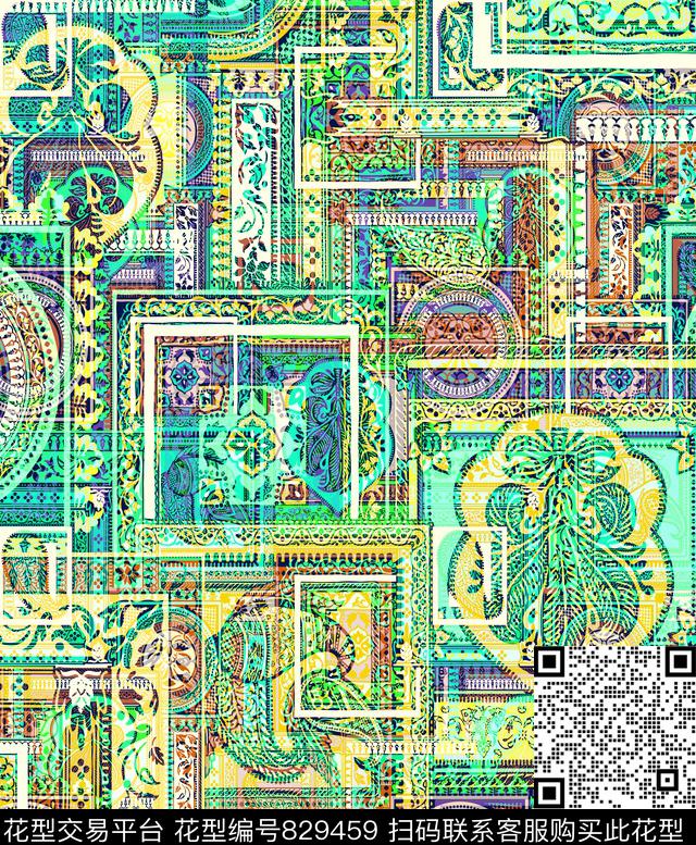 畫框西洋風徽章传统印花华亿平台下载（图片编号: 829459） - 瓦栏（Walan）