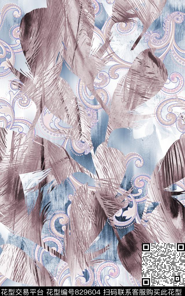 肌理纹路抽象数码印花华亿平台下载（图片编号: 829604） - 瓦栏（Walan）