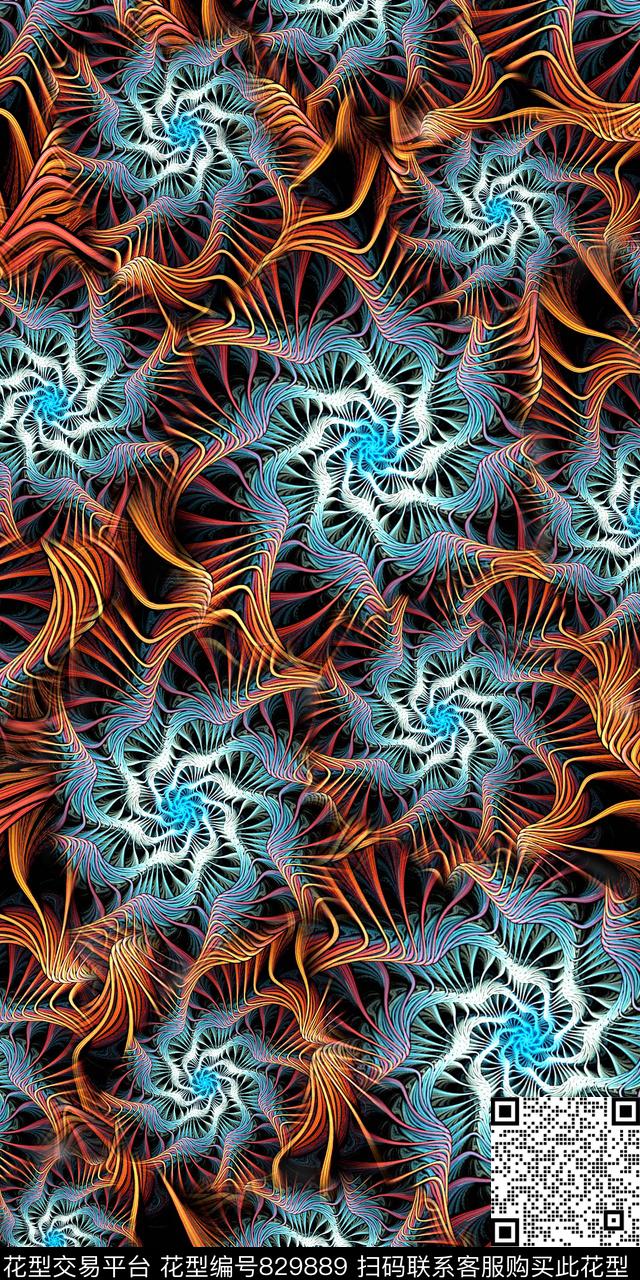 趣味数码肌理数码印花华亿平台下载（图片编号: 829889） - 瓦栏（Walan）