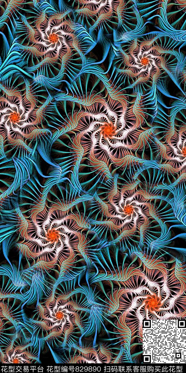 趣味数码肌理数码印花华亿平台下载（图片编号: 829890） - 瓦栏（Walan）