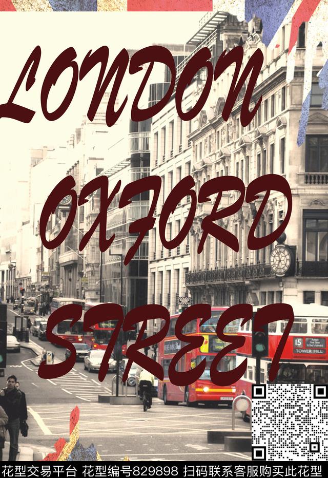 风景复古英伦风数码印花华亿平台下载（图片编号: 829898） - 瓦栏（Walan）