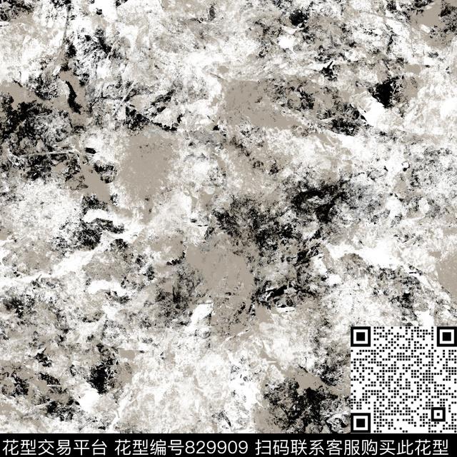 泼墨纹理笔触数码印花华亿平台下载（图片编号: 829909） - 瓦栏（Walan）