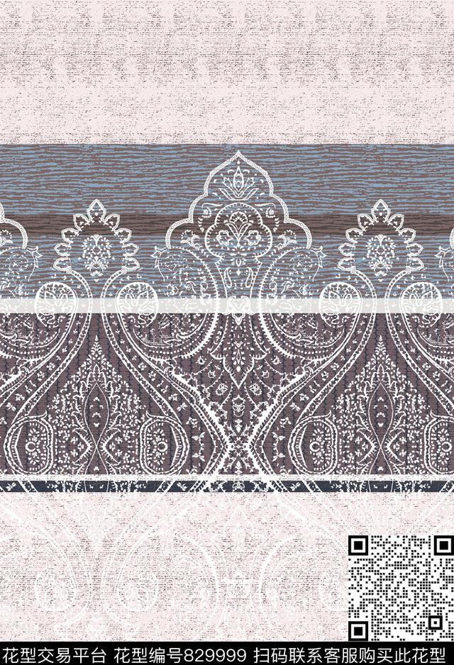 简欧民族风佩兹利传统印花华亿平台下载（图片编号: 829999） - 瓦栏（Walan）