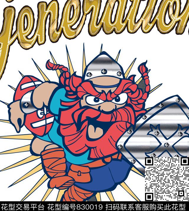 卡通动漫北欧数码印花华亿平台下载（图片编号: 830019） - 瓦栏（Walan）