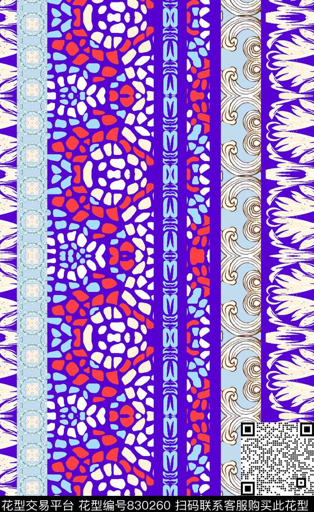 欧美几何民族风传统印花华亿平台下载（图片编号: 830260） - 瓦栏（Walan）