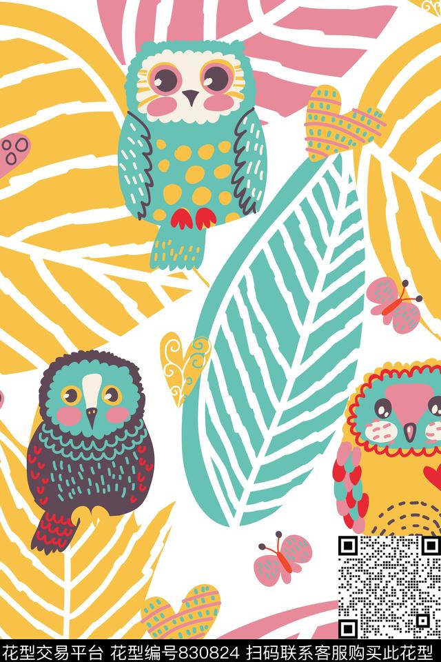 花瓣婴童卡通传统印花华亿平台下载（图片编号: 830824） - 瓦栏（Walan）