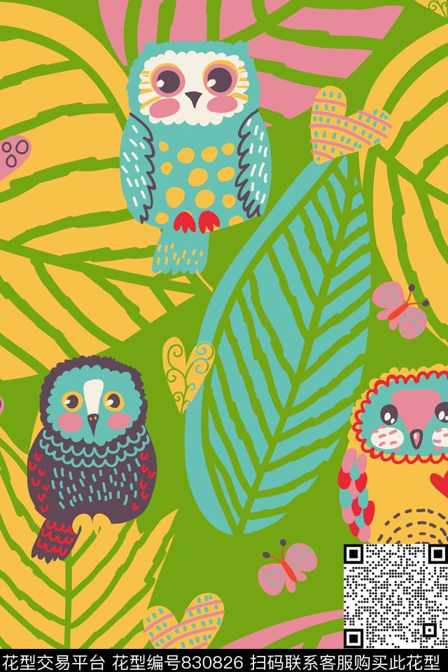 花瓣婴童卡通传统印花华亿平台下载（图片编号: 830826） - 瓦栏（Walan）