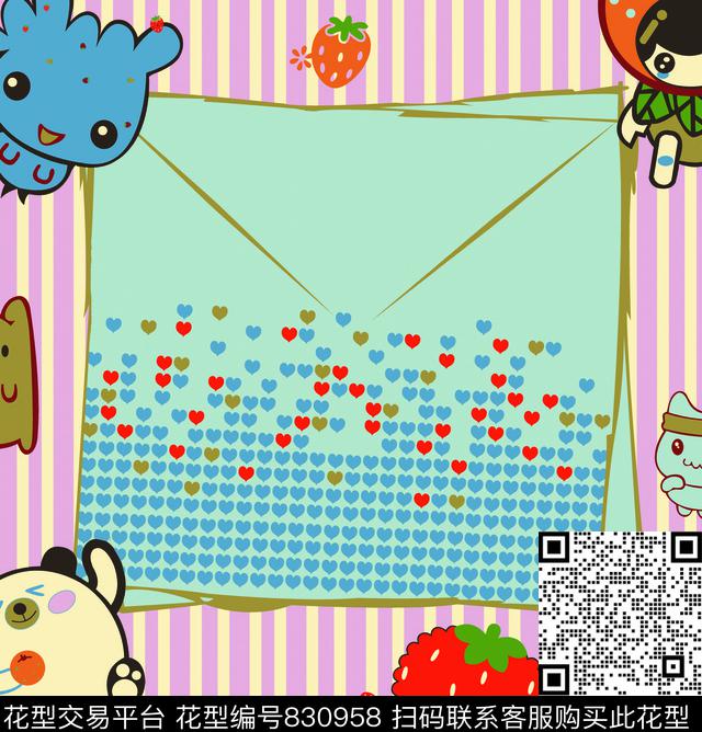 婴童卡通儿童数码印花华亿平台下载（图片编号: 830958） - 瓦栏（Walan）