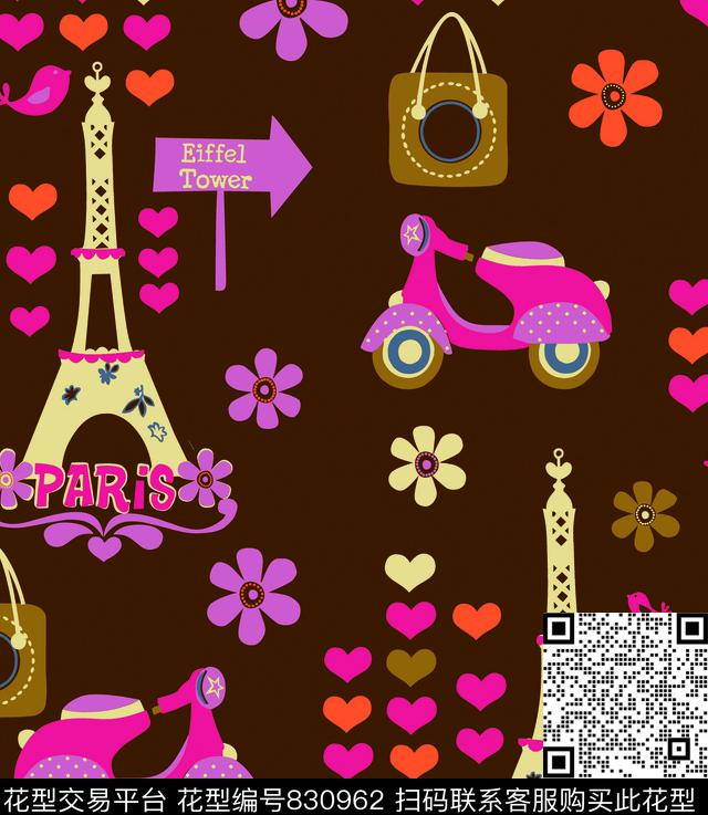 花卉婴童卡通数码印花华亿平台下载（图片编号: 830962） - 瓦栏（Walan）