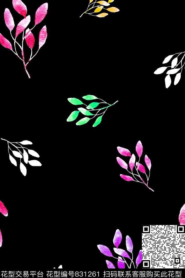 树叶叶子风景数码印花华亿平台下载（图片编号: 831261） - 瓦栏（Walan）