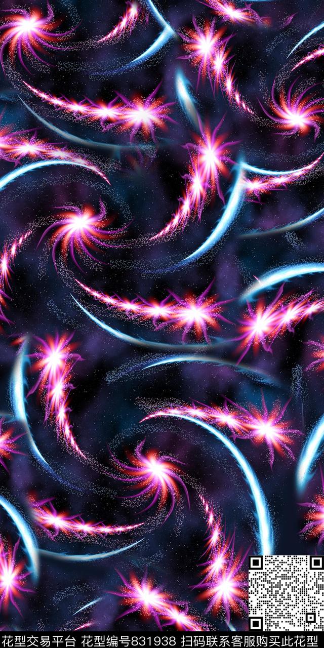 抽象分形数码数码印花华亿平台下载（图片编号: 831938） - 瓦栏（Walan）