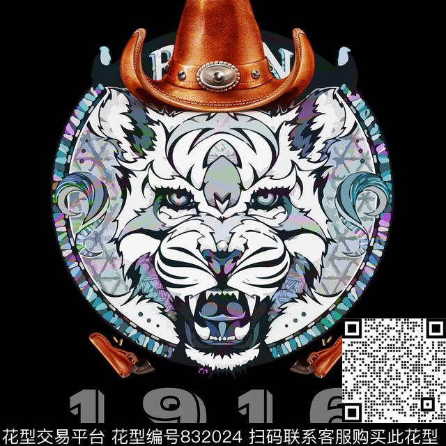 创意图案设计男装t恤数码印花华亿平台下载（图片编号: 832024） - 瓦栏（Walan）