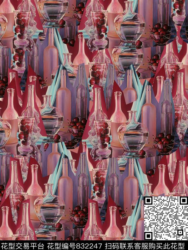 复古时尚女装华亿平台数码印花华亿平台下载（图片编号: 832247） - 瓦栏（Walan）