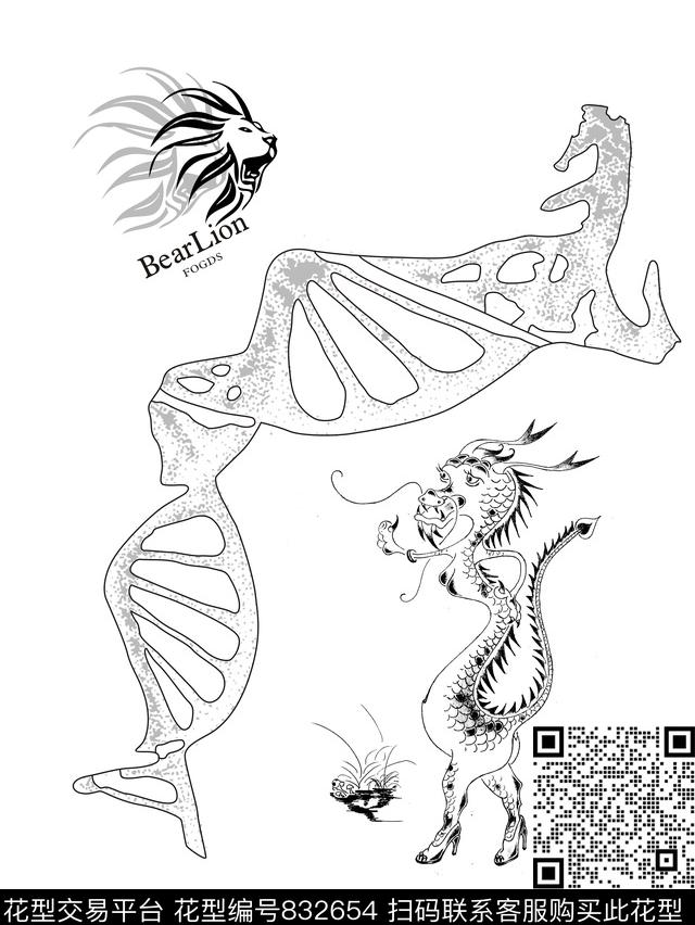 动物欧式时尚传统印花华亿平台下载（图片编号: 832654） - 瓦栏（Walan）