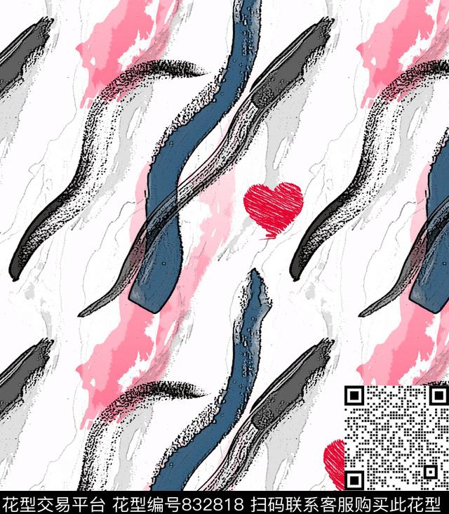 不规则几何抽象几何传统印花华亿平台下载（图片编号: 832818） - 瓦栏（Walan）