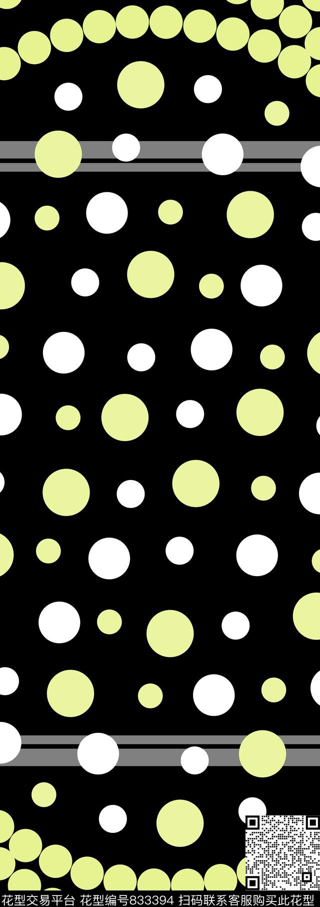 几何圆点条纹传统印花华亿平台下载（图片编号: 833394） - 瓦栏（Walan）