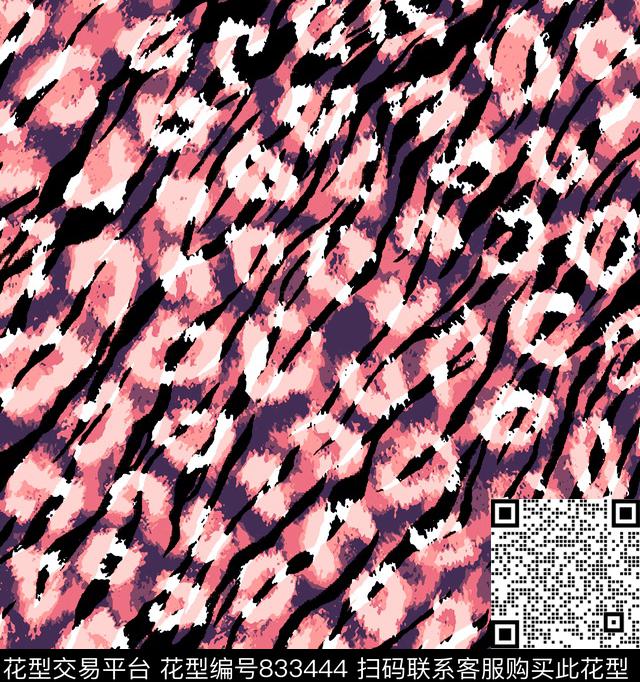 曲线波浪条纹不规则几何传统印花华亿平台下载（图片编号: 833444） - 瓦栏（Walan）