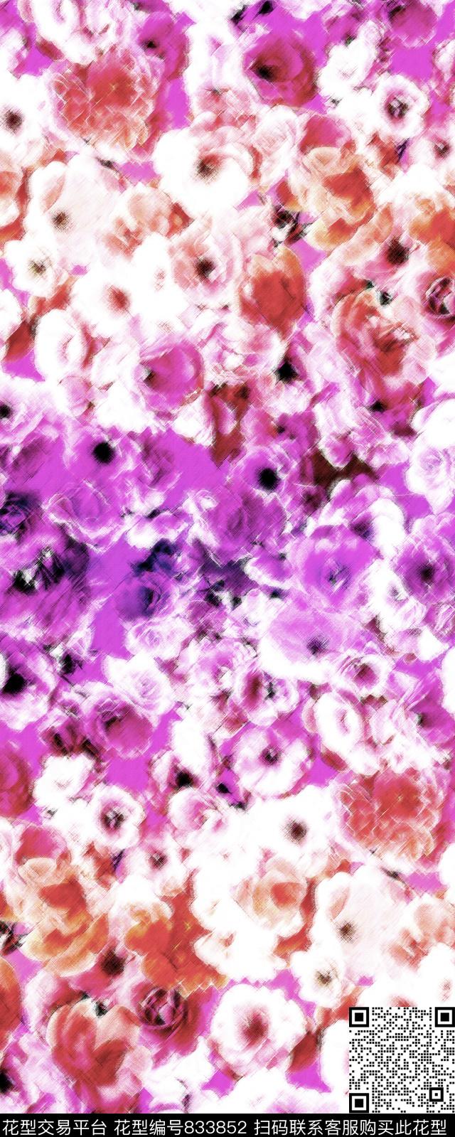 小碎花花朵花卉传统印花华亿平台下载（图片编号: 833852） - 瓦栏（Walan）