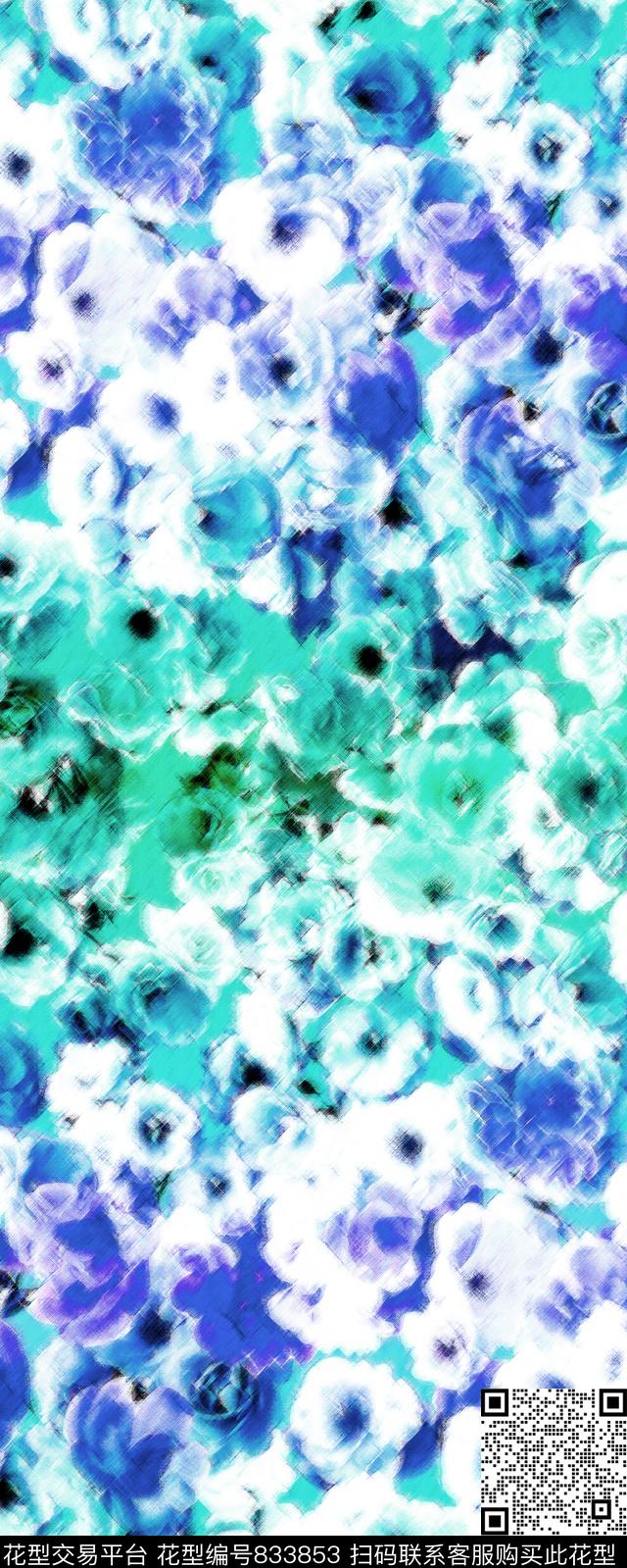 小碎花花朵花卉传统印花华亿平台下载（图片编号: 833853） - 瓦栏（Walan）