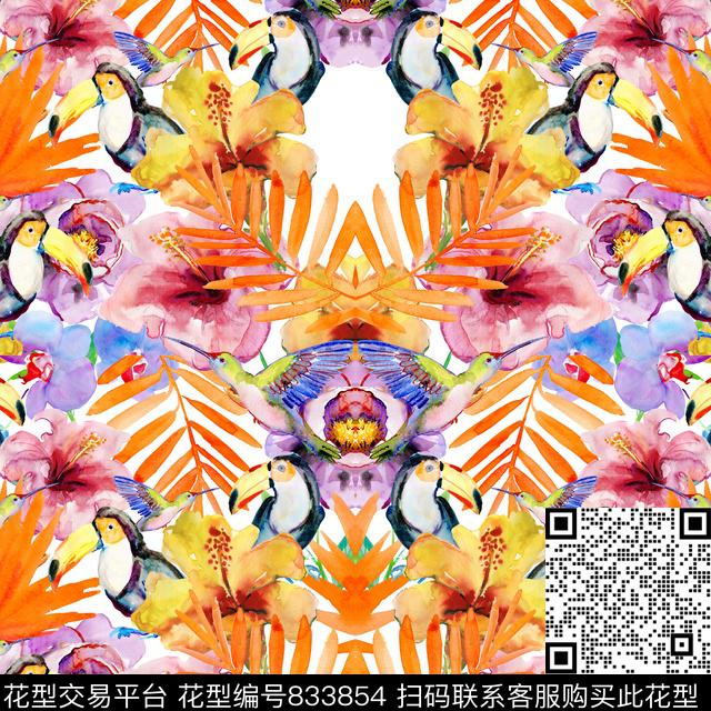 小碎花花朵花卉数码印花华亿平台下载（图片编号: 833854） - 瓦栏（Walan）